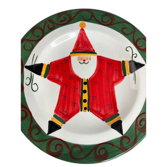 Marco e Cristina Santa Christmas Decorative Plate Multicolor 90cm - Picture 3 of 6